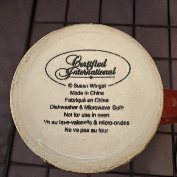 Certified International Rooster Mugs by Susan Winget, Farmhouse Country Set of 2 - Picture 6 of 6